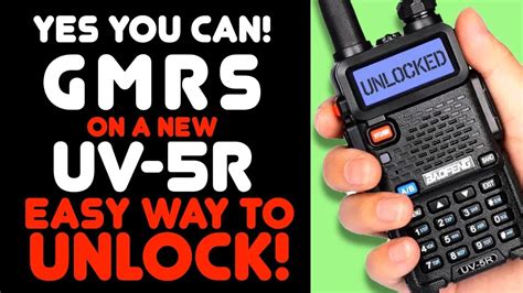 you will really <b>unlock</b> the potential of that radio. . Baofeng uv5r unlock gmrs frequencies
